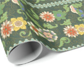 クロイソンヌ中国パタアジアンオリエンタル ラッピングペーパー (ロールコーナー)