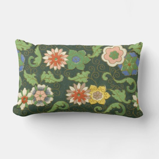 クロイソンヌ中国パタアジアンオリエンタル ランバークッション (正面)