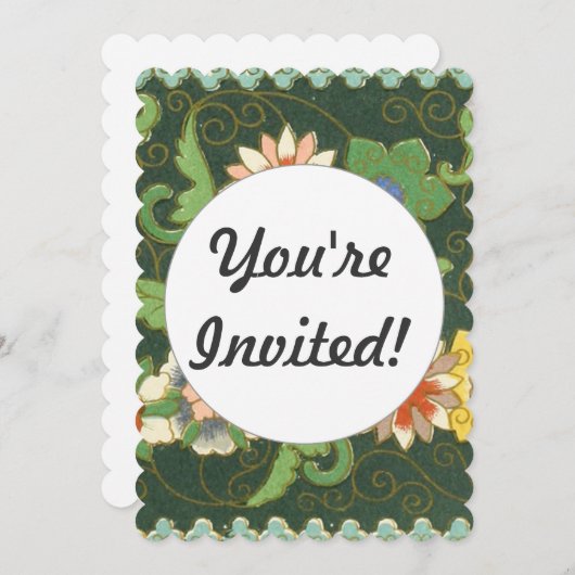 クロイソンヌ中国パタアジアンオリエンタル 招待状 (正面/裏面)