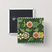 クロイソンヌ中国パタアジアンオリエンタル 缶バッジ (正面&裏面)