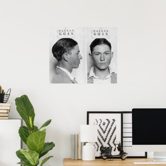 クロイド・チャンピオン・バロー 1926年頃 ダラスにて ポスター (ホームオフィス)