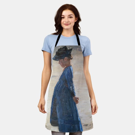 クロイヤー - スカゲンの浜に立つ少女 エプロン (着用した状態)