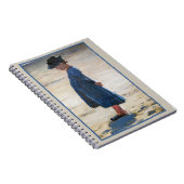 クロイヤー - スカゲンの浜に立つ少女 ノートブック (右側)