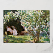 クロイヤー - 新年のご挨拶とスカゲンのビーチ 箔シーズンカード (裏面)