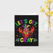 クロウおもしろいィッシュの衣装はCray Cray Mardi Grを取得する カード (黄色い花)