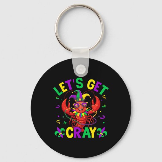 クロウおもしろいィッシュの衣装はCray Cray Mardi Grを取得する キーホルダー (正面)