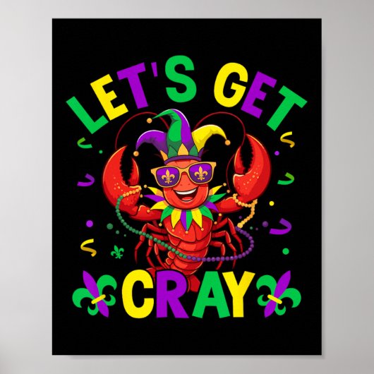 クロウおもしろいィッシュの衣装はCray Cray Mardi Grを取得する ポスター (正面)