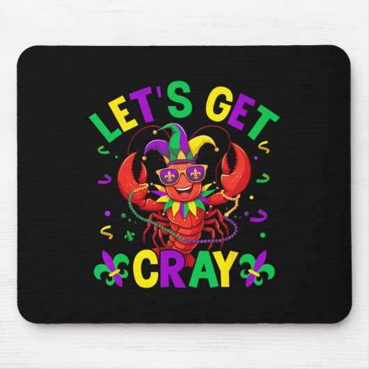 クロウおもしろいィッシュの衣装はCray Cray Mardi Grを取得する マウスパッド (正面)