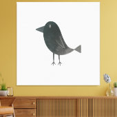 クロウおもしろいウ キャンバスプリント (インサイチュ (リビング))