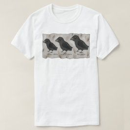 クロウおもしろいグラフィックTシャツ Tシャツ