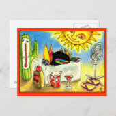 クロウおもしろいサマーバケーションハガキ ポストカード (正面/裏面)