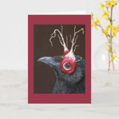 クロウおもしろいスのグリーティングカードとジェマ カード (黄色い花)