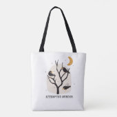 クロウおもしろいズが殺人未遂ハロウィンゴシックかわいい トートバッグ (裏面)