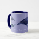 クロウおもしろいファンCorvidae Ravenデザインマグ マグカップ (正面左)