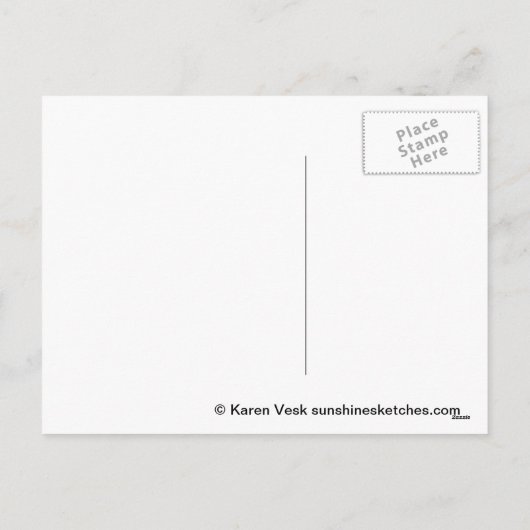 クロウおもしろい・ウィンター・クリスマス・ライトのはがき シーズンポストカード (裏面)