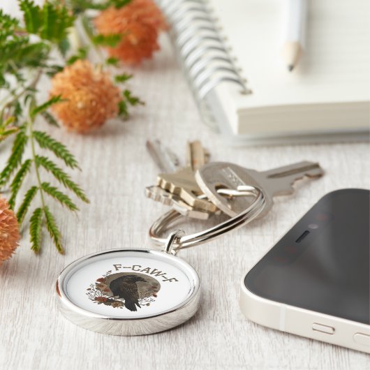 クロウおもしろいF-Caw-Fユーモアゴシック基本トレンディーS キーホルダー (側面)