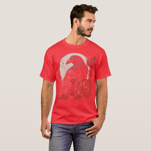 クロウとバラ Tシャツ (正面フル)