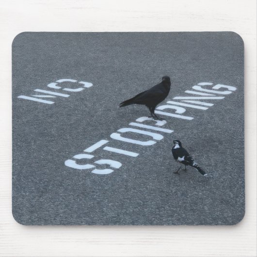 クロウとマグピー マウスパッド (正面)