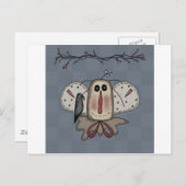 クロウと一緒に散らかったアニーの人形 ポストカード (正面/裏面)