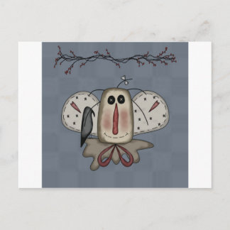 クロウと一緒に散らかったアニーの人形 ポストカード