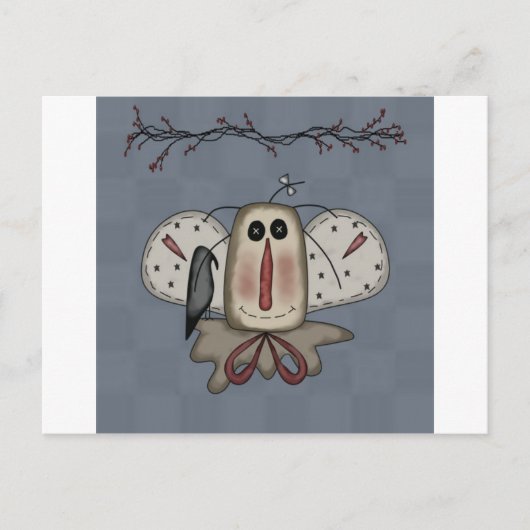 クロウと一緒に散らかったアニーの人形 ポストカード (正面)