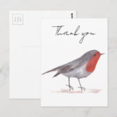 クロウの水彩画　冬の森の祭り ポストカード (正面/裏面)