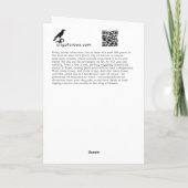 クロウの街 5x7 折りたたみカード、内側は空白 サンキューカード (裏面)