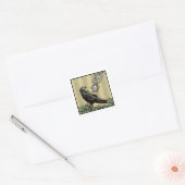 クロウアンドクッキー – ポップ・アートのゴシックホリデイ スクエアシール (封筒)