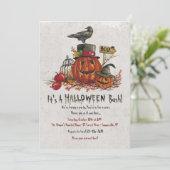 クロウアンドパンプキンズハロウィーン招待状 招待状 (スタンド正面)