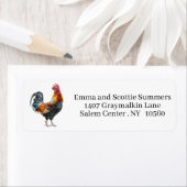 クロウイングルースターウォーター差出人住所 ラベル (インサイチュ)