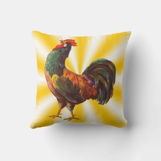 クロウイングルースターヴィンテージクレートアートスターバスト枕 クッション (裏面)