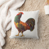 クロウイングルースターヴィンテージクレートアート枕 クッション (ブランケット)