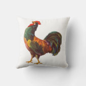 クロウイングルースターヴィンテージクレートアート枕 クッション (裏面)