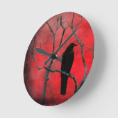 クロウウォッチャー ラウンド壁時計 (傾斜)