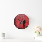 クロウウォッチャー ラウンド壁時計 (ホーム)