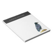 クロウウォーターカラーアート |名前の追加 ノートパッド (アングル)