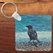 クロウオンザビーチ絵画のキーチェーン キーホルダー (正面)
