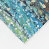 クロウオンザビーチ絵画 フリースブランケット (角)