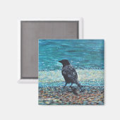 クロウオンザビーチ絵画 マグネット (正面/裏面)