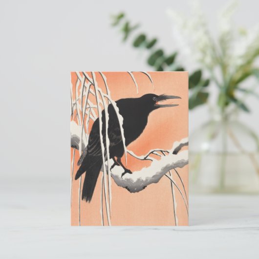 クロウオンスノーブ絵を描ランチby大原小村 ポストカード (スタンド正面)