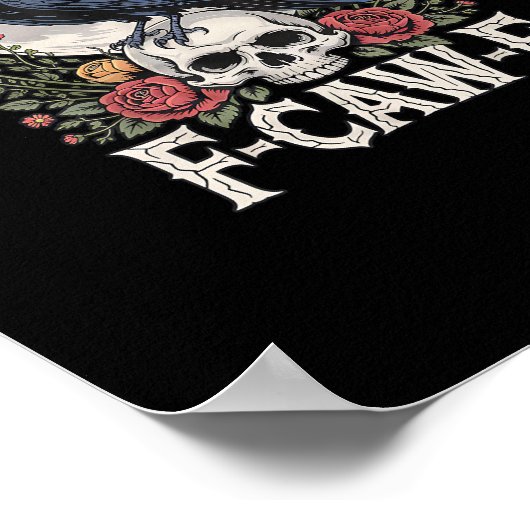 クロウカウおもしろいカウReグランジ ポスター (角)