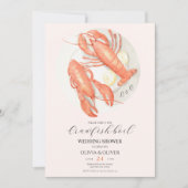 クロウカスタムガニの煮沸ウェディングシャワー 招待状 (正面)