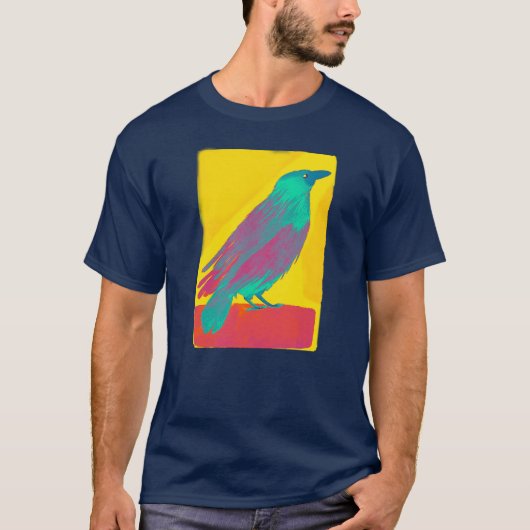 クロウカラフルウの水色 Tシャツ (正面)