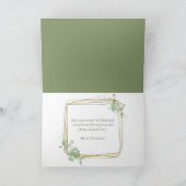 クロウクリスマスカード(ホリデーライトと雪) シーズンカード (内部)