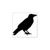 クロウシルエットアートスタンプ ラバースタンプ (インプリント)