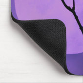 クロウシルエットパープルムーン マウスパッド (コーナー)