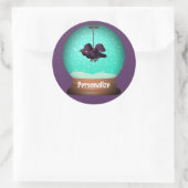 クロウスグローブ秋ユニーク紫ゴシック ラウンドシール (バッグ)