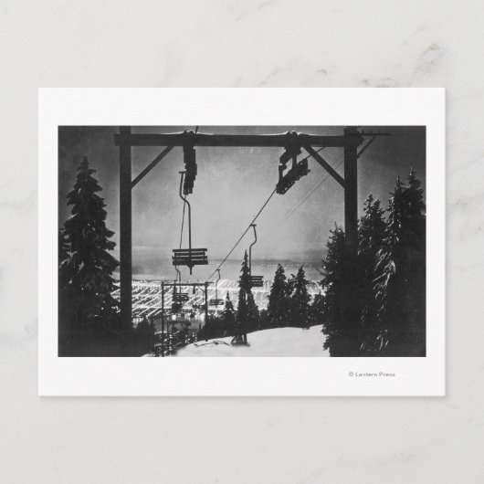 クロウスマウンテン議長国から市内上空 ポストカード (正面)