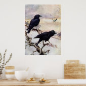 クロウズインウィンターヴィンテージイラストレーション ポスター (キッチン)