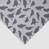 クロウズバズグレイパターン（の模様が）ある 薄葉紙 (詳細)